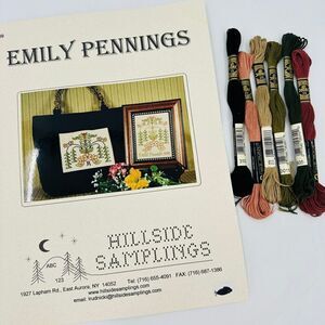 Hillside Samplings Cross Stitch Embroidery Needle point Kit "Emily Pennings"